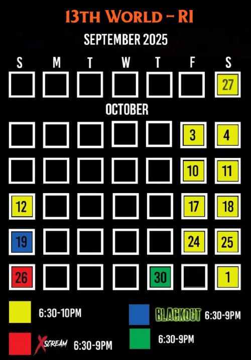 13th World Cumberland RI Schedule
